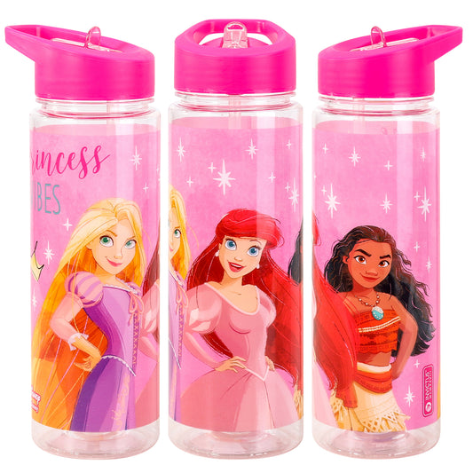 Disney Princess Plastic Bottle With Straw