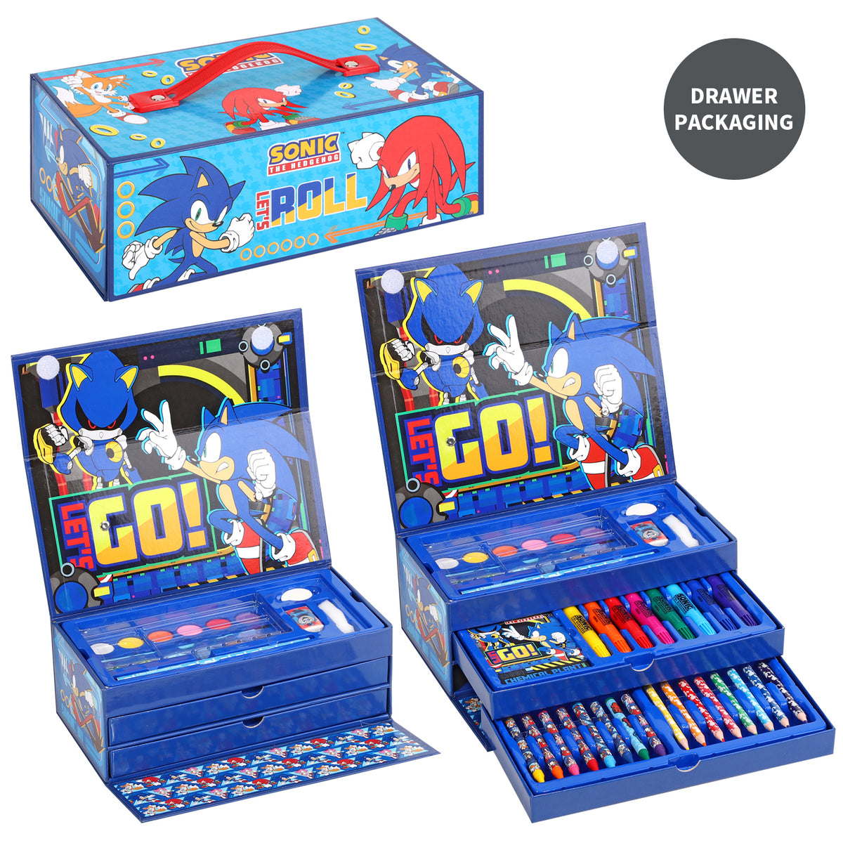 Sonic The Hedgehog Colouring Tool Box Set