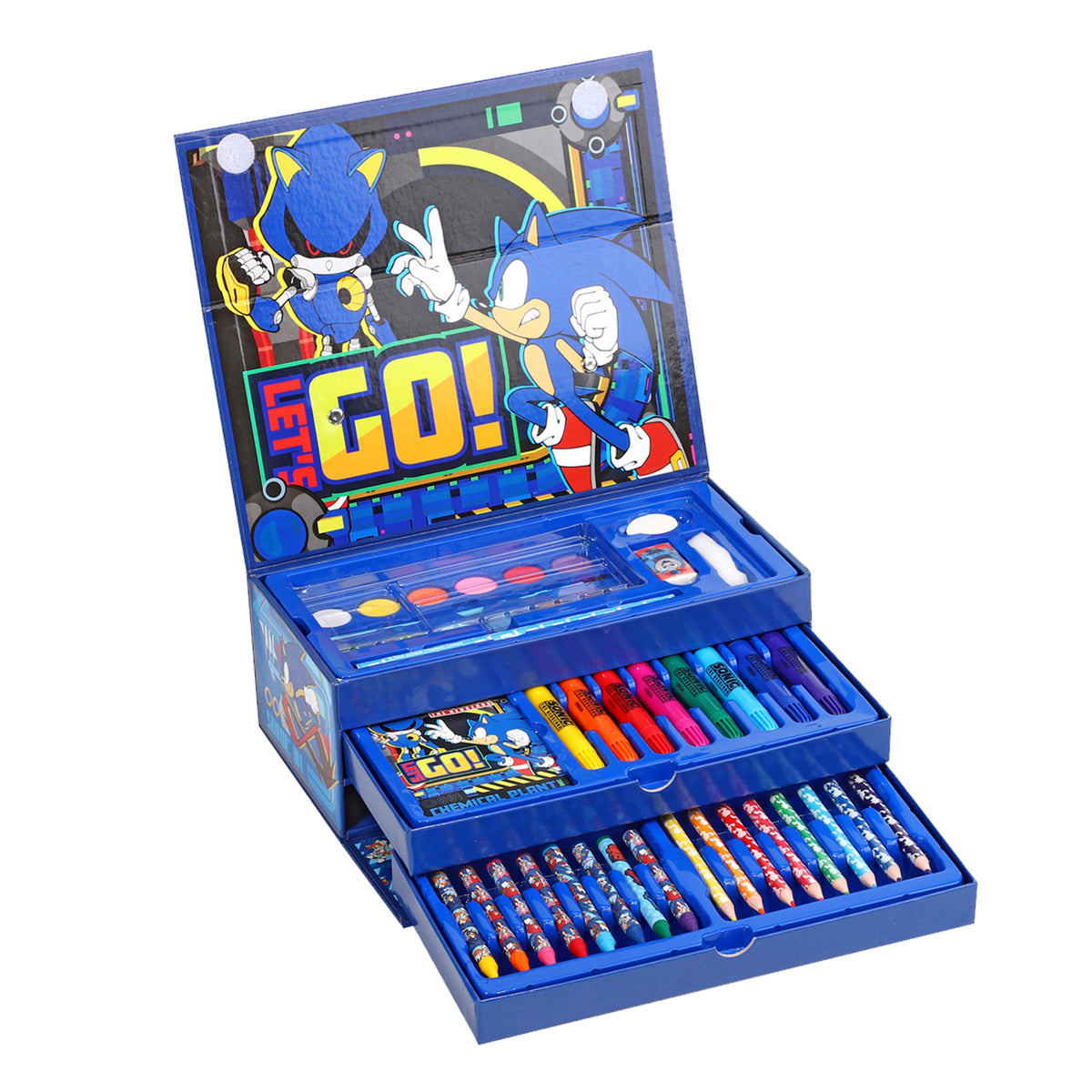 Sonic The Hedgehog Colouring Tool Box Set