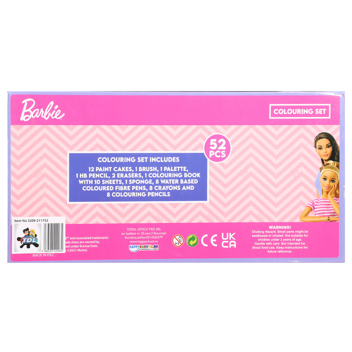 Barbie Colouring Tool Box Set