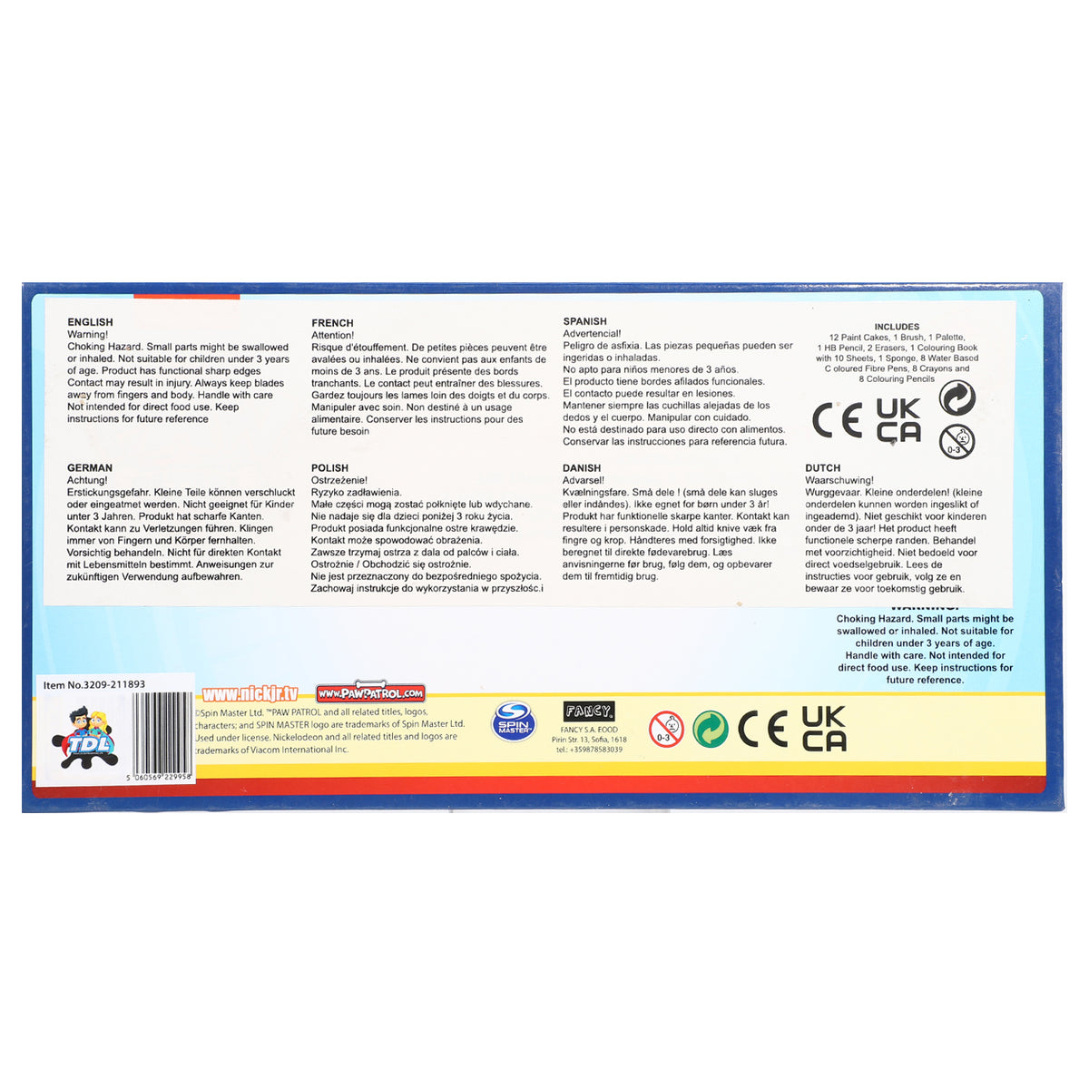 Paw Patrol Colouring Tool Box Set