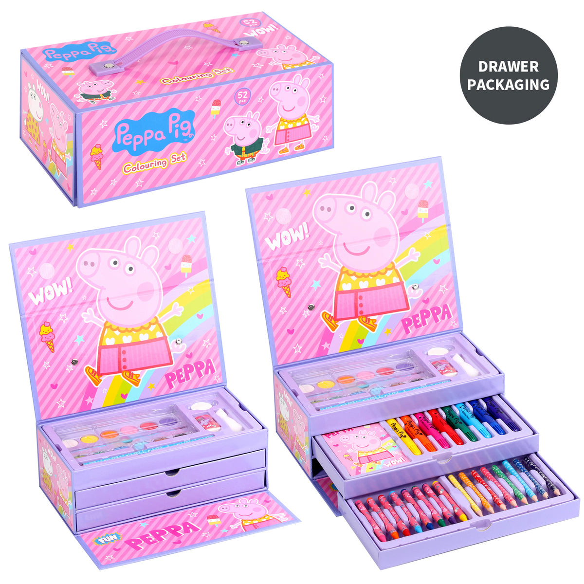 Peppa Pig Colouring Tool Box Set