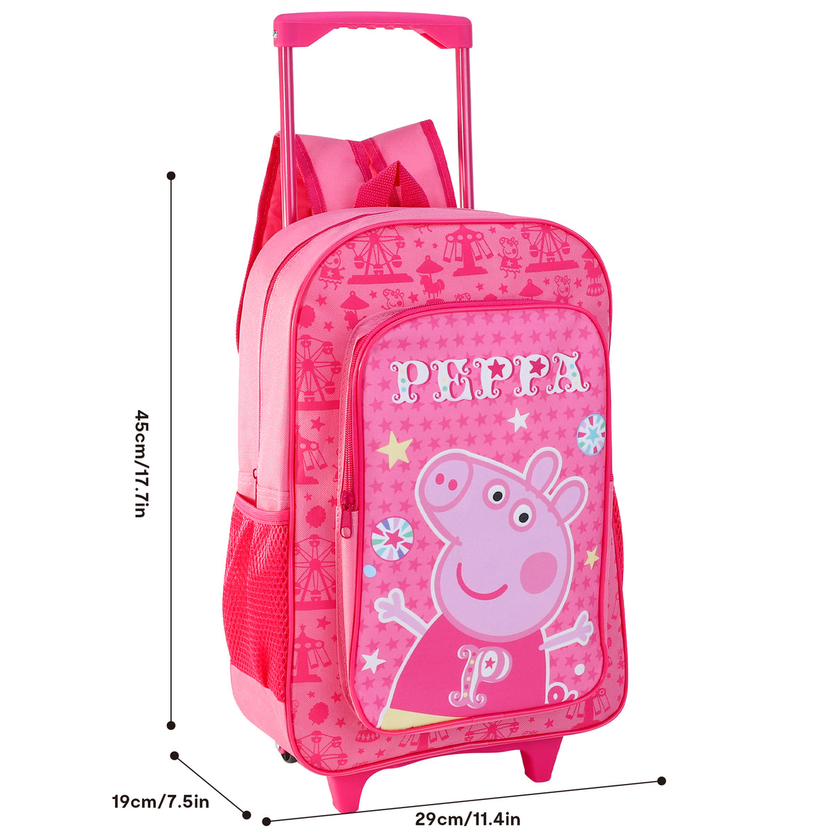 Peppa Pig "Peppa" Kids Travel Cabin Trolley Backpack Bag