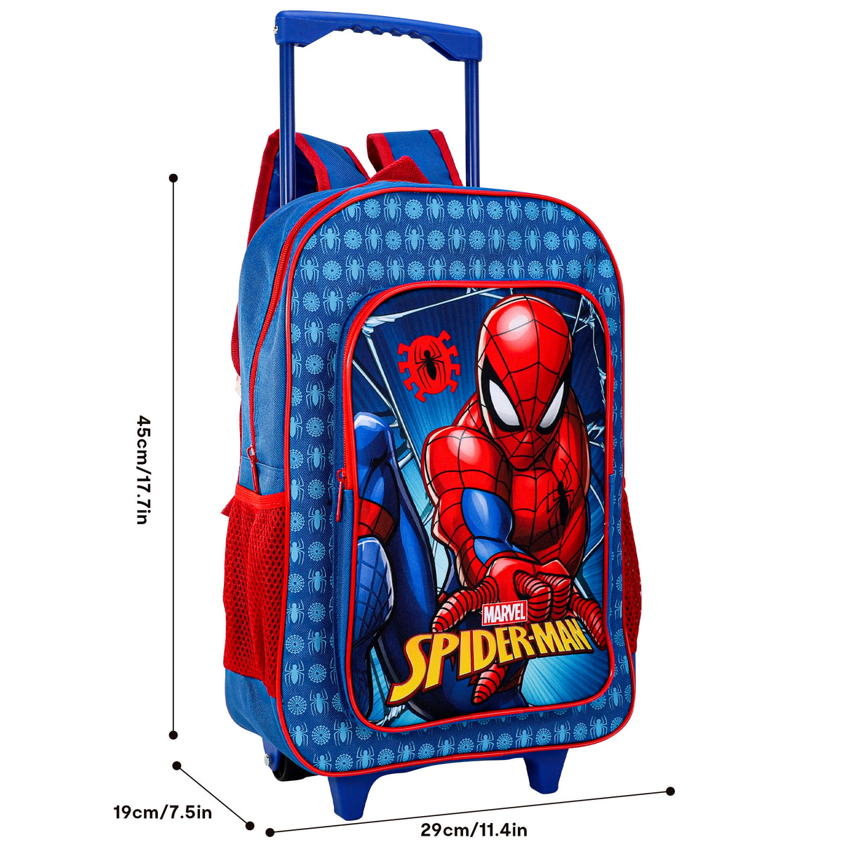 Spider-Man Kids Travel Cabin Trolley Backpack Bag