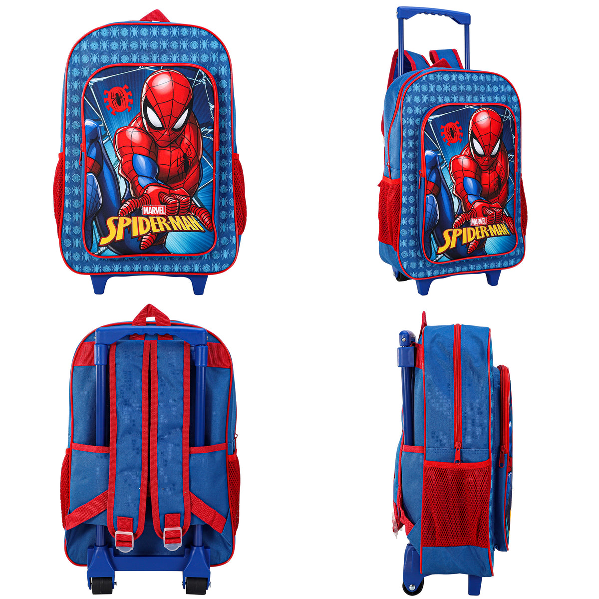 Spider-Man Kids Travel Cabin Trolley Backpack Bag