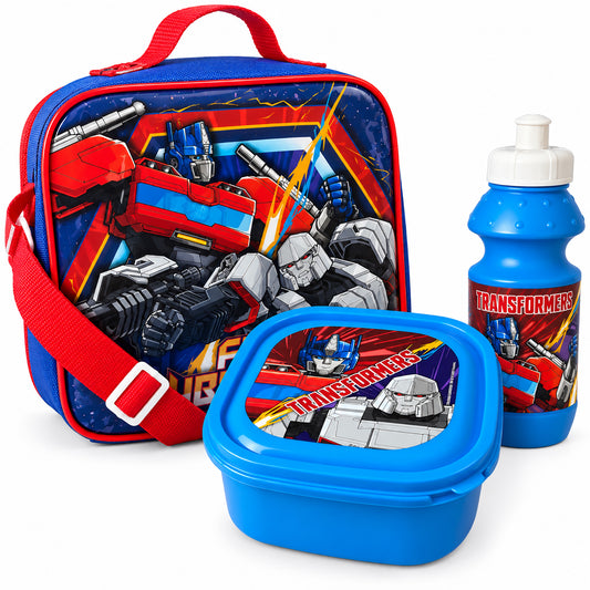 Transformers 3 Piece Insulated Lunch Bag Set