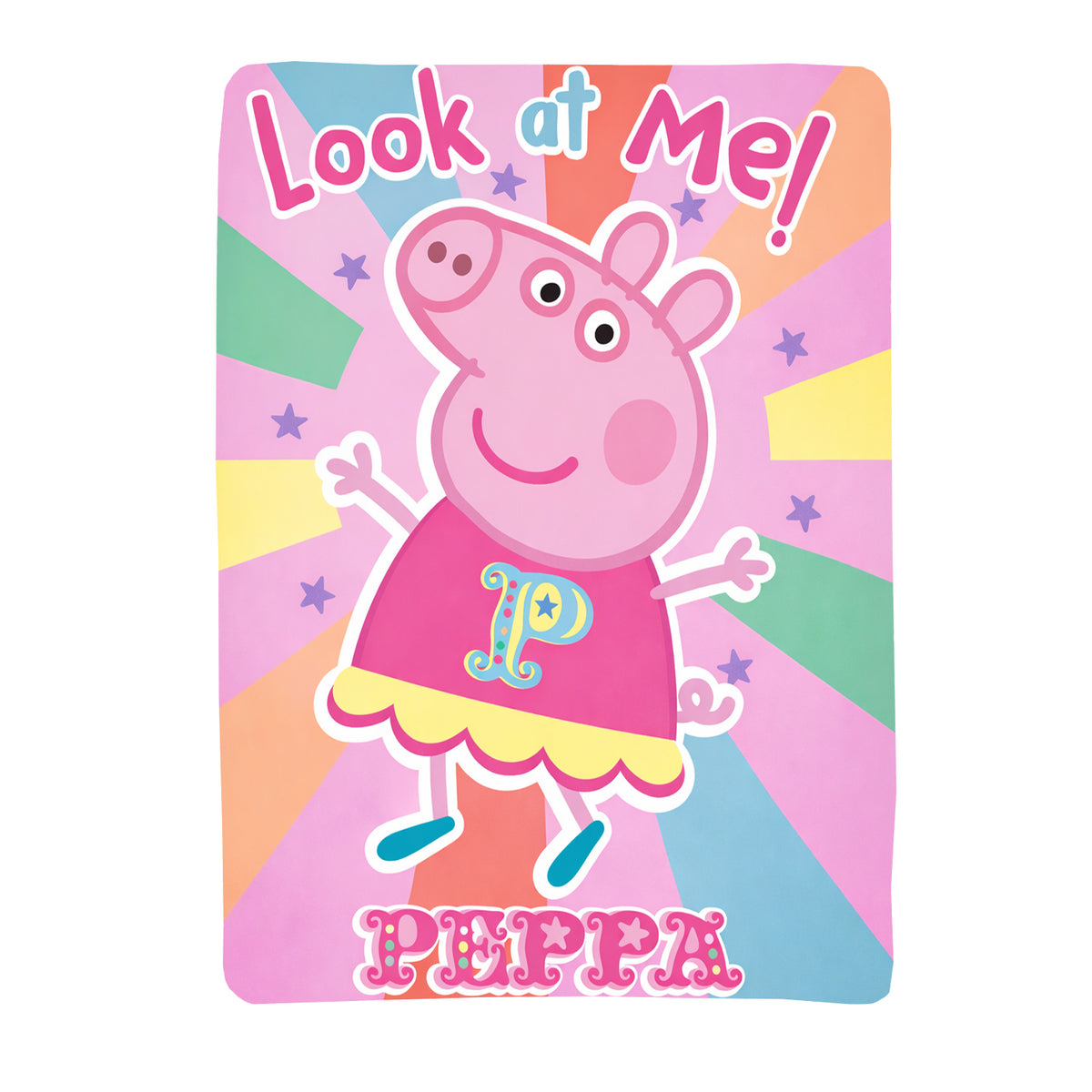 Peppa Pig "Look at Me!" Fleece Blanket