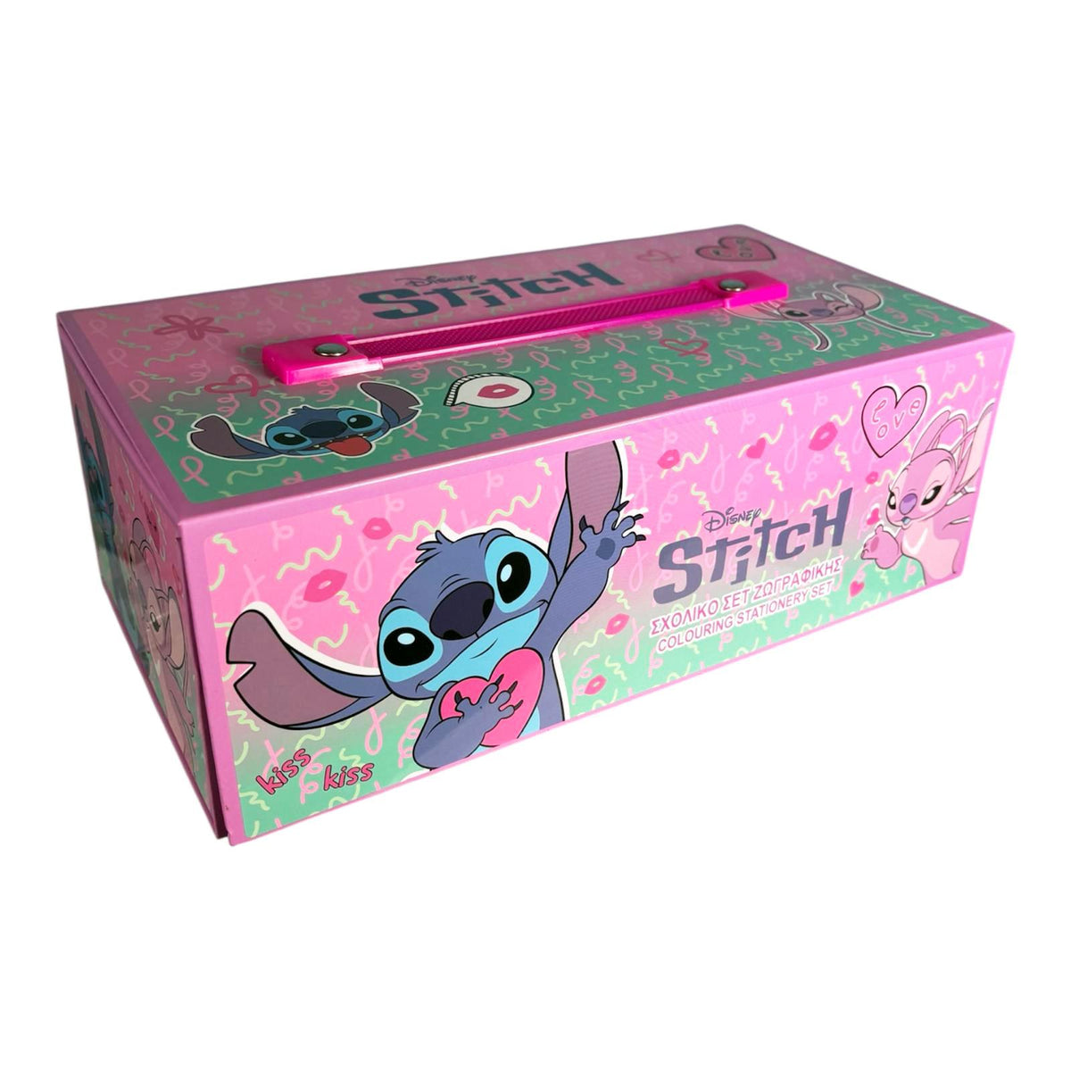 Stitch & Angel Colouring Tool Box Set