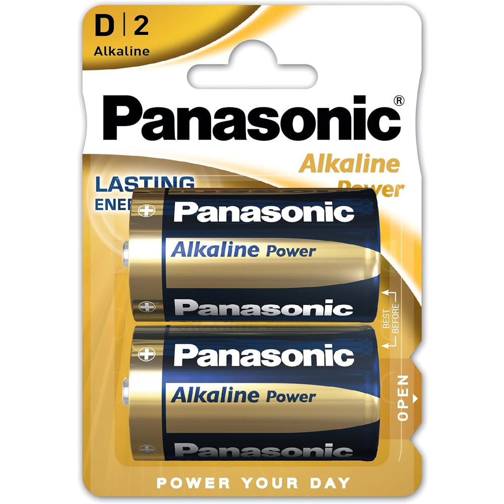 Panasonic Alkaline Power 2 x D Size Battery 1.5V