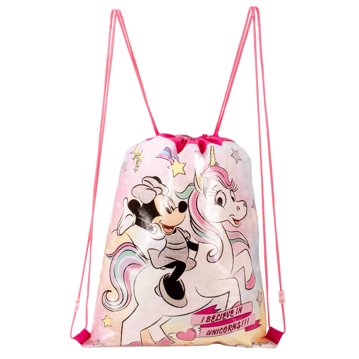 Minnie Mouse "I Believe In Unicorns" Drawstring Gym Bag