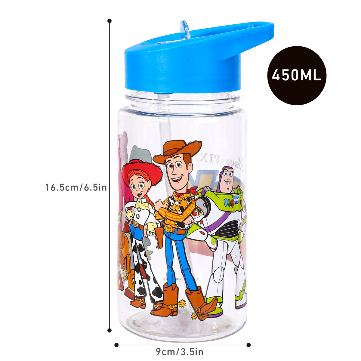 Disney Toy Story Small Plastic Bottle With Straw