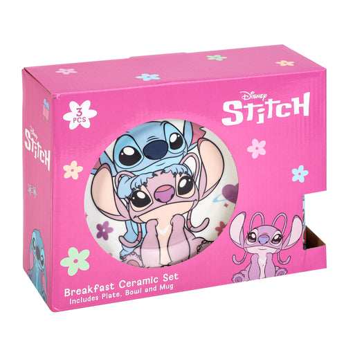 Disney Stitch Ceramic Breakfast Set