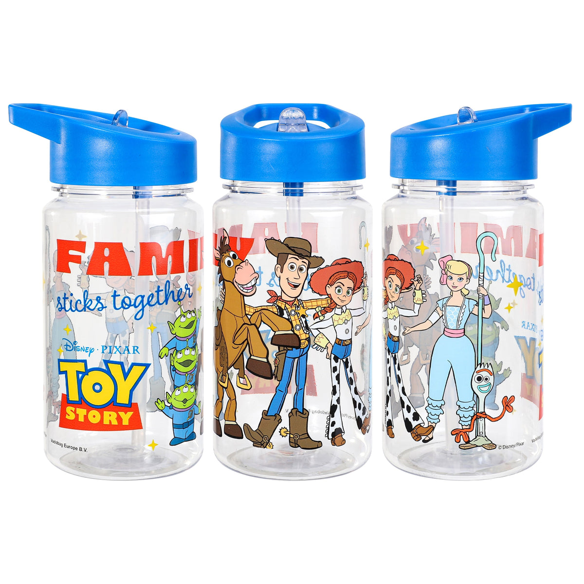 Toy Story "Family" Small Plastic Bottle With Straw