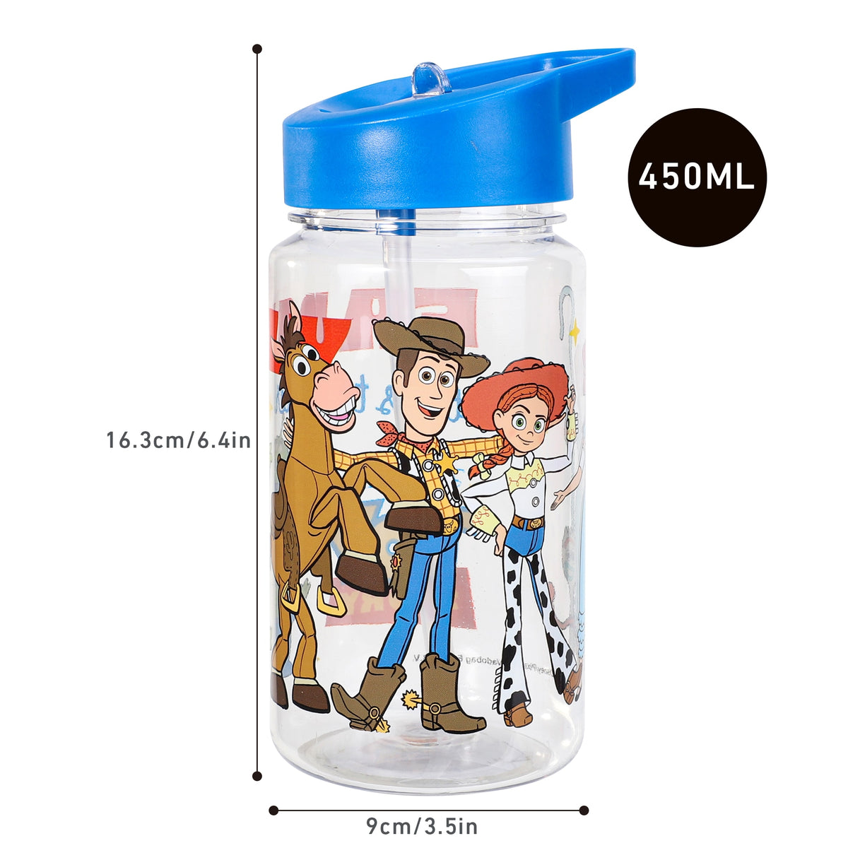 Toy Story "Family" Small Plastic Bottle With Straw