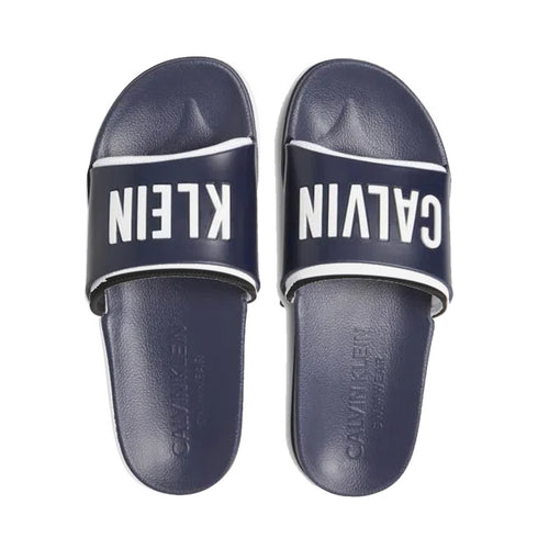 Calvin Klein Navy Mens Pool Slides