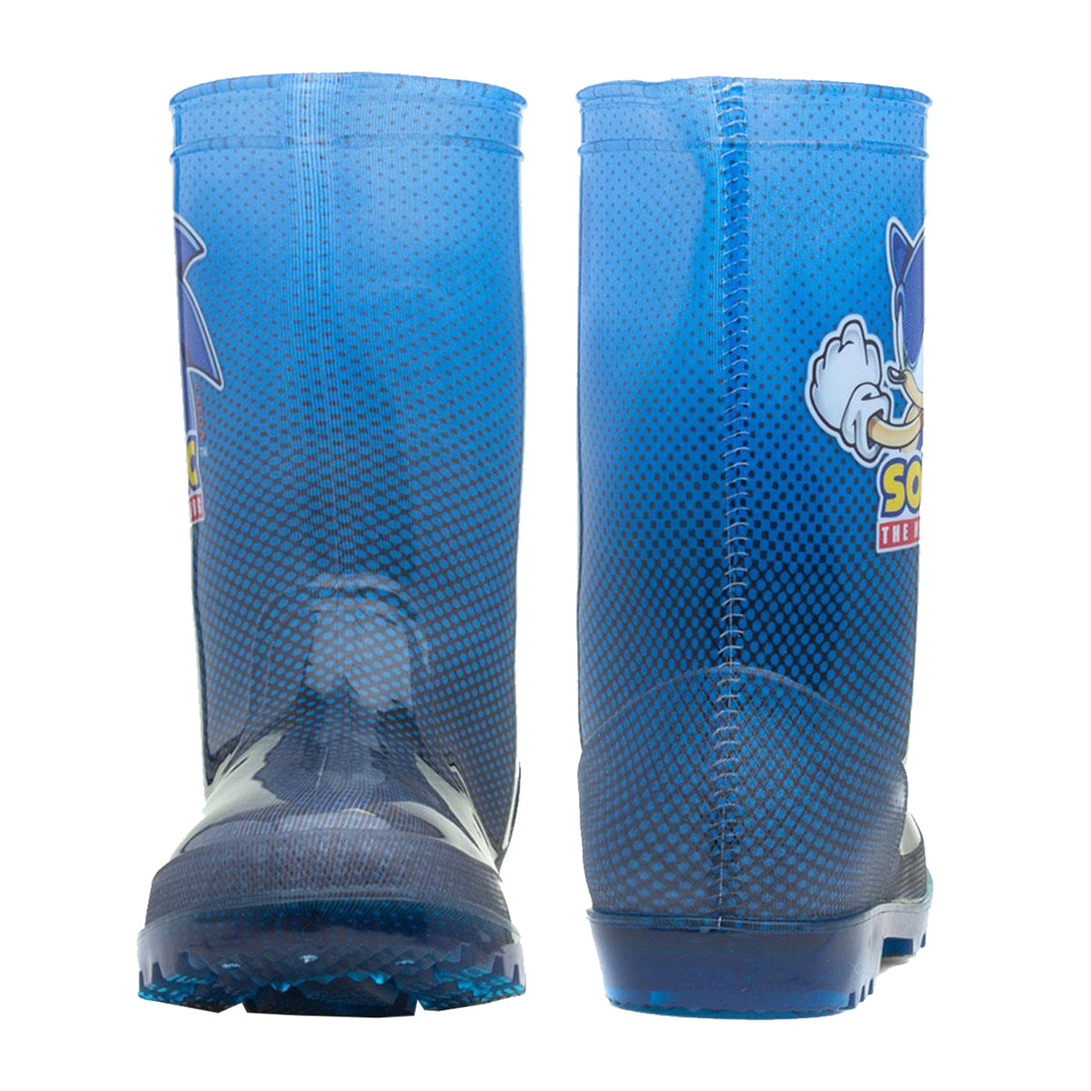 Sonic Blue Orton Boys Wellington Boots Wellies