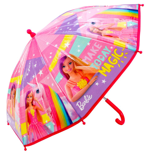 Barbie Unicorn Printed Kids Travel Rain Umbrella